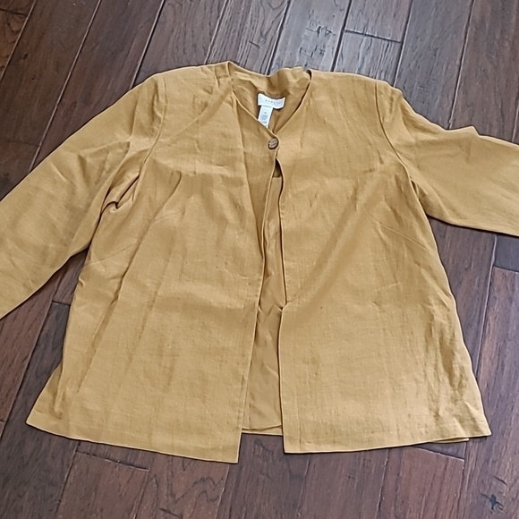 Liz Claiborne Jackets & Blazers - Elisabeth by Liz Claiborne Vintage Linen Jacket/Wrap size 2X